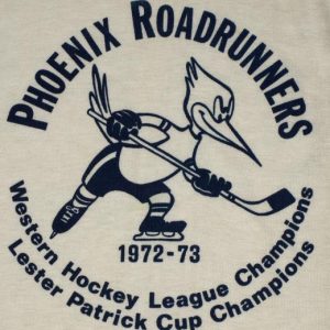 Vintage 1970s Phoenix Roadrunners Hockey Raglan T-Shirt