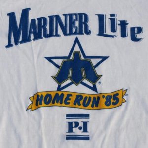 Vtg 80s SEATLE MARINERs Lite Beer Raglan Shirt Never Worn