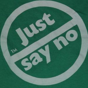 Vintage 1980s Nancy Reagan Era JUST SAY NO Screen Stars Tee