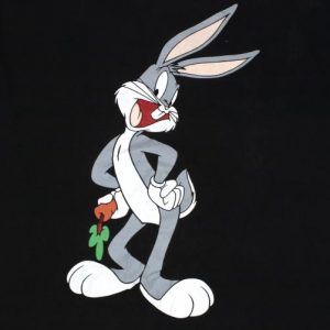 Vintage 1990s Bugs Bunny 2-Sided Black Looney Tunes T-Shirt