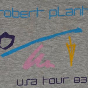 VTG 1983 ROBERT PLANT Concert Tour Shirt NEVER WORN 1980s