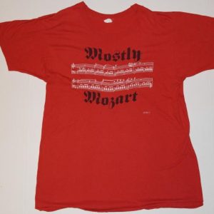 Vintage 1970s Mostly Mozart Music Festival T-Shirt Staff