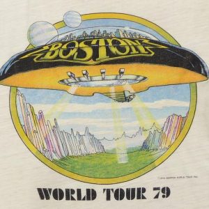 VINTAGE BOSTON WORLD TOUR 79 UFO T-SHIRT