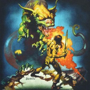 80's BORIS VALLEJO FANTASY HEAVY METAL DRAGON T-SHIRT