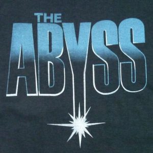 VINTAGE 80'S SCI-FI THE ABYSS JAMES CAMERON MOVIE T-SHIRT