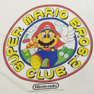 SUPER MARIO BROS. 2 NINTENDO 1988 T-SHIRT XL