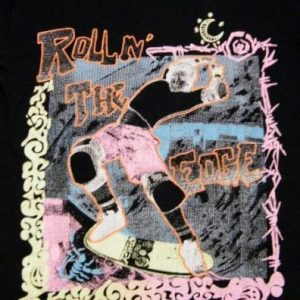 Radical Vintage 80's Rollin The Edge Skateboard T-Shirt