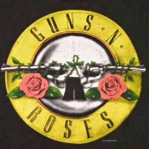 Vintage 1987 Guns N' Roses Was Here Rock Tour T Shirt