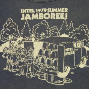 Vintage 1979 Intel Computers Jamboree Womans T-Shirt rare