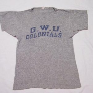 Vintage 60's Champion Runner Tag G.W.U. Colonials T-Shirt