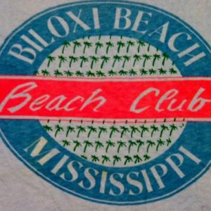 Vintage 80's Mississippi Biloxi Beach Club T-Shirt