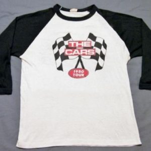 Vintage 1980 The Cars Rock Concert Tour T-Shirt