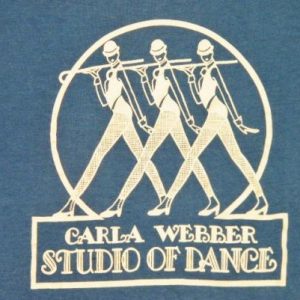 Vintage 80's Carla Webber Studio Of Dance Dancers T-Shirt