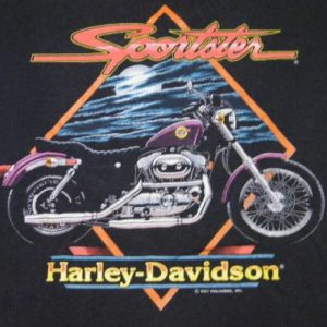 Vintage Harley Davidson Sportster Motorcycle Biker T-Shirt