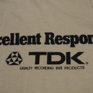 Vintage TDK Tape EXCELLENT RESPONSE T-Shirt M/S