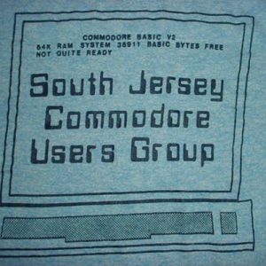 Vintage Commodore 64 T-Shirt South Jersey C64 RAYON M/L