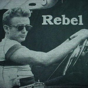 Vintage James Dean Rebel T-Shirt All-Over Print XL