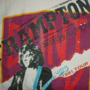 Vintage Peter Frampton T-Shirt Breaking All The Rules M/S