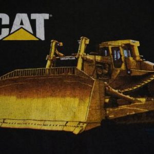 Vintage CAT Caterpillar BULLDOZER T-Shirt L/XL