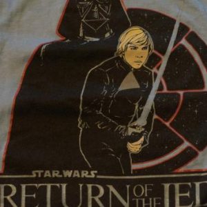 Vintage Star Wars Return of the Jedi GLOW Darth Luke T-Shirt