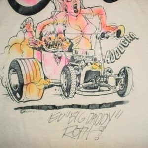 Vintage Big Daddy Roth Autographed T-Shirt Hot Rod M/L 1980s