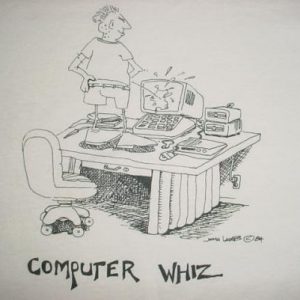 Vintage Computer Whiz John Lamb Comic T-Shirt M/S