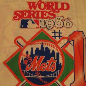 Vintage New York Mets World Champs w/Lineup T-Shirt M/L