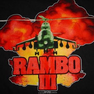 Vintage Rambo III T-Shirt First Blood Part Sly Stallone L