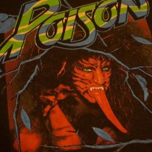 Vintage Poison T-Shirt Open Up and say Ahhh '89 M/L