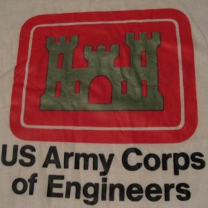 Vintage US United States Army Corps of Engineers T-Shirt S