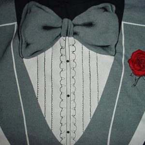 Vintage Tuxedo T-Shirt Novelty Tux S