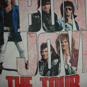 Vintage Bon Jovi T-Shirt Jersey The Tour 1987 M/L