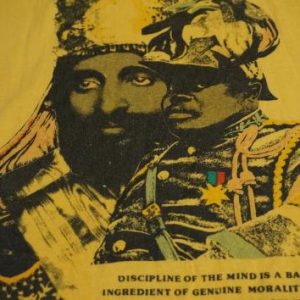 Vintage Rastafarian Haile Selassie Marcus Garvey T-Shirt M/S