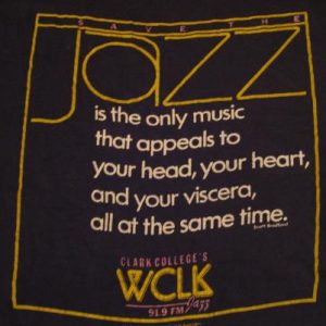 Vintage Scott Bradford Jazz WCLK 91.9 FM radio T-Shirt M/L