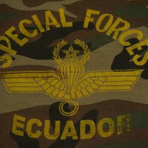 Vintage Special Forces T-Shirt Ecuador Camo M