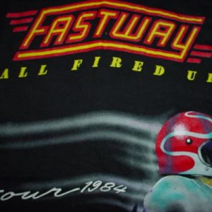 Vintage Fastway T-Shirt All Fired Up Tour 1984 S