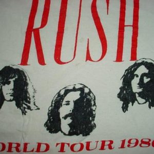 Vintage Rush Jersey World Tour 1980 M/L