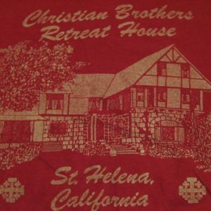 Vintage Christian Brothers Retreat House St Helena T-Shirt M