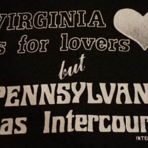 Vintage PENNSYLVANIA HAS INTERCOURSE T-Shirt Lovers M/S