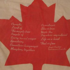 Vintage Canada T-Shirt Hugh Coulson Quote Vancouver L/M