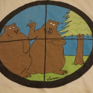 Vintage The Far Side T-Shirt Gary Larson Bears Hunting M/L