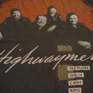 Vintage Highwaymen Johnny Cash Willie Nelson T-Shirt M/L