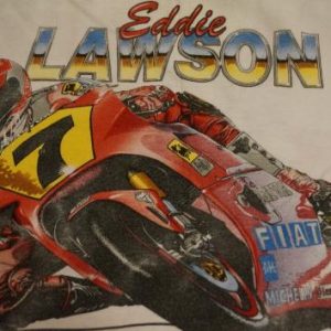 Vintage Eddie Lawson Grand Prix Motorcycle T-Shirt M/S