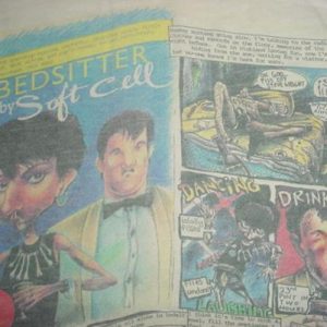 Vintage Soft Cell Bedsitter T-Shirt Comic Marc Almond XL