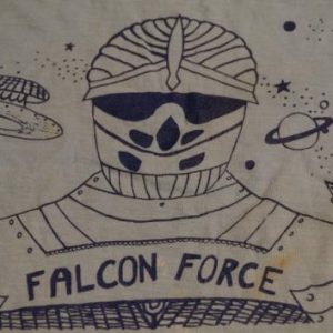 Vintage Falcon Force T-Shirt Sci-Fi UFO M/L