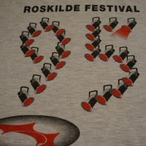 Vintage Roskilde Festival T-Shirt Bob Dylan Oasis 1995 L