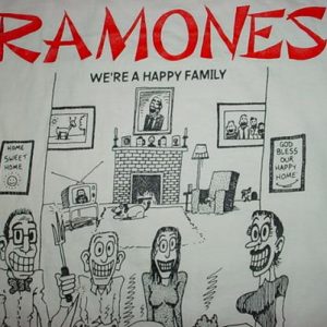 Vintage Ramones We're A Happy Family T-Shirt L