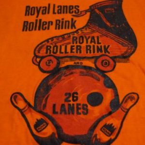 Vintage Royal Roller Rink and Bowling Lanes T-Shirt Small