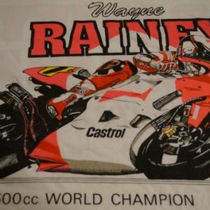 Vintage Wayne Rainey T-Shirt YAMAHA Dunlop Nankai M/S