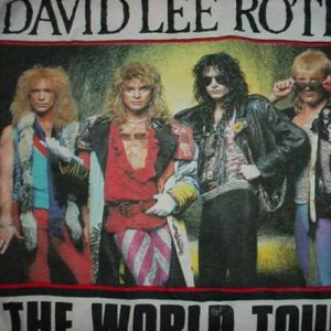 Vintage David Lee Roth Jersey T-Shirt World Tour 1986 M/L